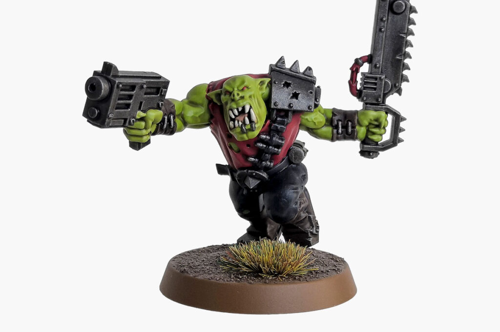 Ork Boyz Warhammer 40k - Painted by Mighty Blow Studio. UK based commission miniature painting service